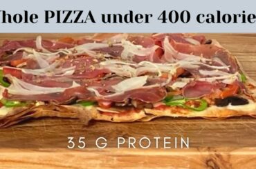 How to Make Healthy Pizza that tastes good - Low Calorie High Protein Pizza with pizza sauce