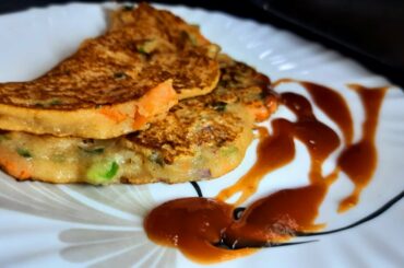 Rawa Atta Pancake| Quick and Easy Breakfast Recipe| Healthy Breakfast Idea| #shorts