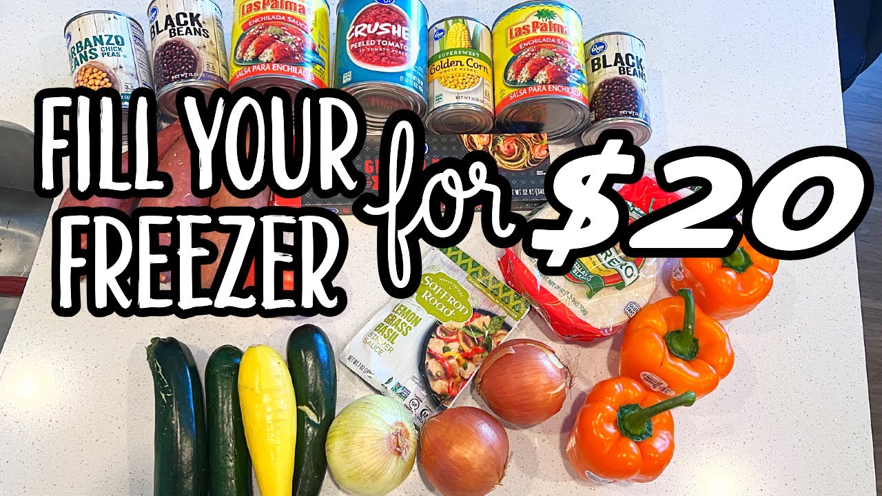 FILL YOUR FREEZER FOR CHEAP | 8 Healthy Freezer Meals For $20 | The EASIEST Freezer Meals FILL YOUR FREEZER FOR CHEAP | 8 Healthy Freezer Meals For $20 | The EASIEST Freezer Meals