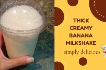 Try this healthy breakfast recipe| Thick Creamy Banana Milkshake #chefferystar #shorts #ramzanrecipe