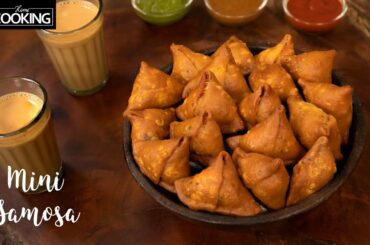 Mini Samosa || Potato stuffed mini Samosa || Indian Street Food Tea Time Snacks || @HomeCookingShow