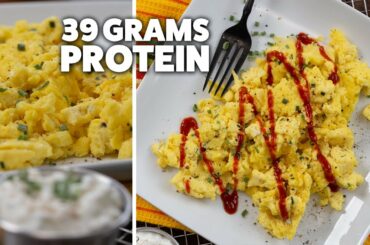 Healthy Scrambled Eggs with Cottage Cheese | Cheap & Easy