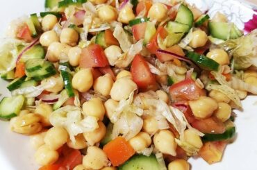 High protein chickpea salad /Healthy salad recipe for weight loss / white chana salad