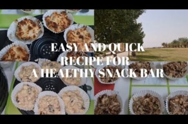 Easy and quick recipe for a healthy snack bar