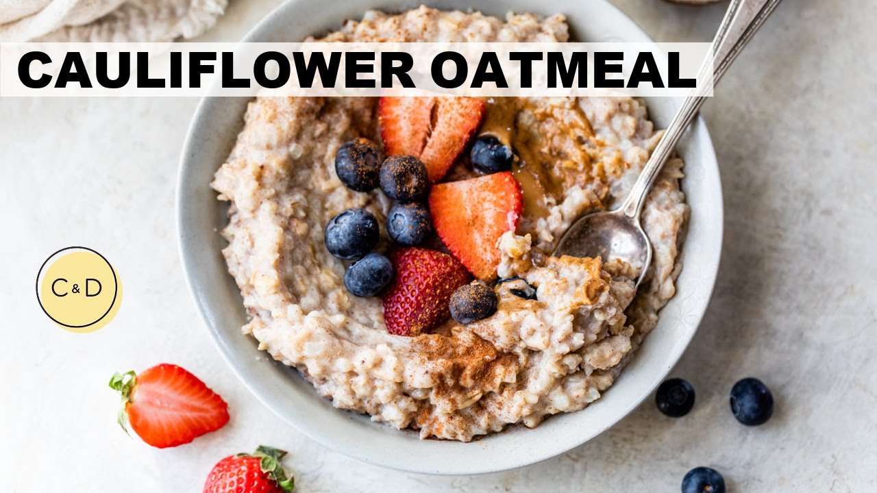 CAULIFLOWER OATMEAL RECIPE | how to make an easy, healthy breakfast CAULIFLOWER OATMEAL RECIPE | how to make an easy, healthy breakfast