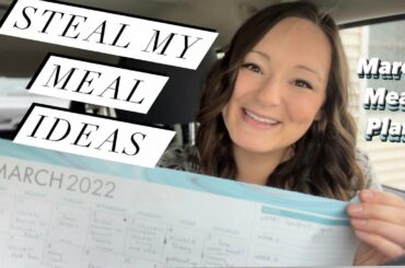 MARCH MEAL PLAN // Tons of great #healthydinner ideas!