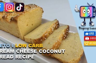 Wok with Luma - Keto I Low Carb Cream Cheese Coconut Bread Recipe