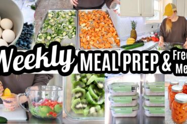 EASY WEEKLY MEAL PREP RECIPES COOK WITH ME LARGE FAMILY MEALS WHATS FOR DINNER MONTHLY FREEZER MEALS