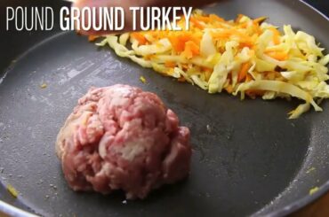 Ground Turkey and Cabbage/Pasta with Turkey and Asparagus / Salad Recipes