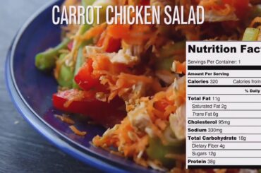 Low Calorie healthy carrot chicken salad recipe