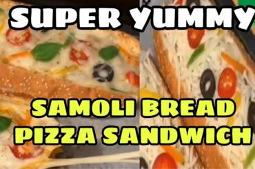 PIZZA SANDWICH SUPER YUMMY SIMPLE AND HEALTHY RECIPE YOU MUST TRY THIS AT HOME