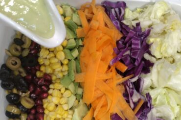 Salad recipe with Avacado dressing Healthy recipes | Avacado dressing for salads