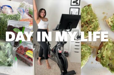 WE GOT A PELOTON!!! + healthy grocery haul, DELICIOUS avocado toast hack, date night