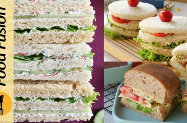 3 Quick & Easy Sandwich Recipes By Food Fusion