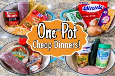 ONE POT MEALS | 5 Quick & EASY Cheap Dinner Ideas | Julia Pacheco