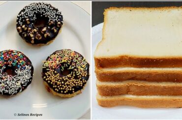 Chocolate Bread Donuts in 5 Minutes | Instant Bread Donuts | Easy Donuts | Donut Recipe With Bread