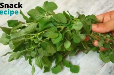 Healthy and Tasty Tea Time Snacks | Green leafy vegetables recipe