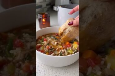 Healthy Lentil Veggie Soup Recipe | #shorts