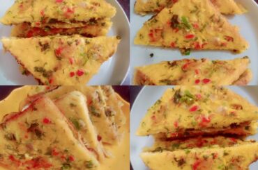 masala bread sandwich recipe.Healthy breakfast. kids tiffin recipe.masala bread sandwich with twist.