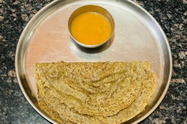 Whole wheat and ragi dosa/healthy breakfast recipe