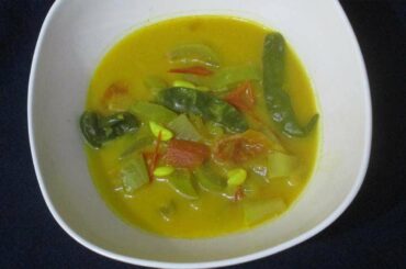 Snake Gourd Chayote Yogurt Stew/Dinner Recipes/Chayote Recipe/Snake Gourd Recipe/Yogurt Recipes 1077