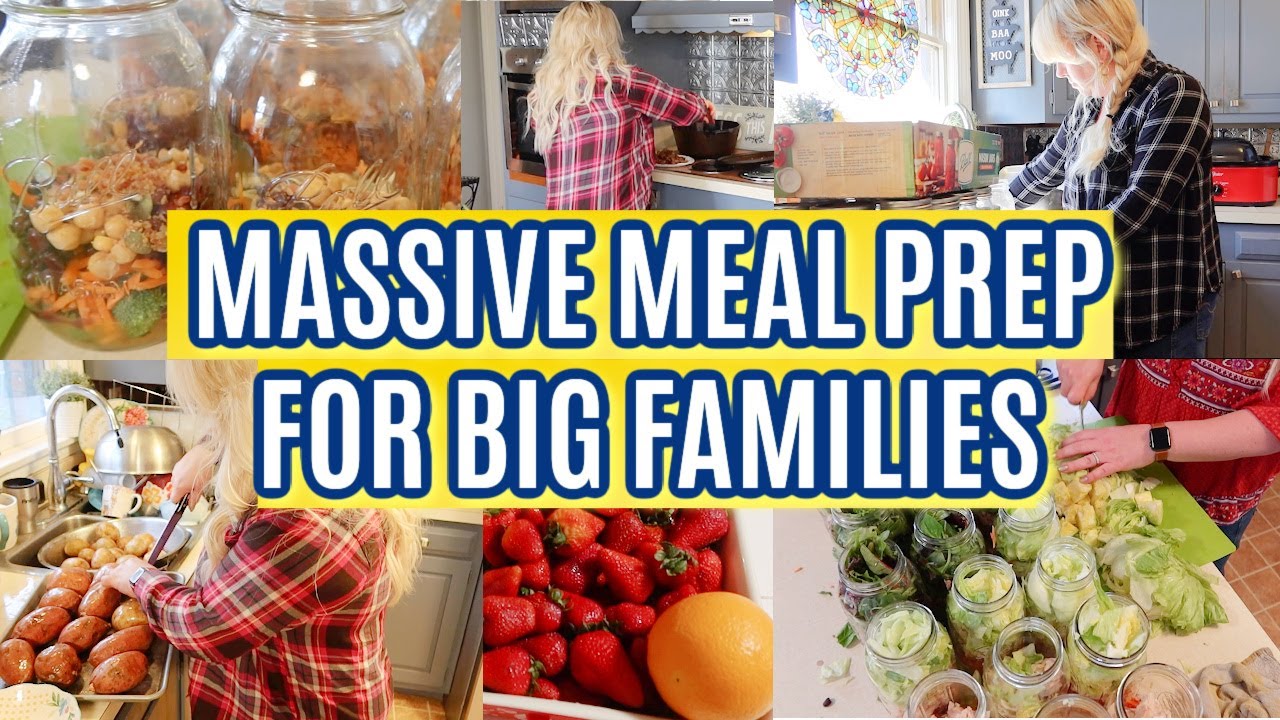 LARGE FAMILY MASSIVE MEAL PREP – Healthy Meal Prep for a Big Family! LARGE FAMILY MASSIVE MEAL PREP - Healthy Meal Prep for a Big Family!