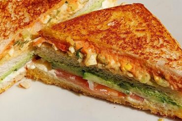 Easy and Quick Sandwich Recipe by Iqra Food Fusion- IFF, Egg Sandwich , Lunch Box Ideas, lunch