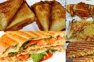 5 - Veg Sandwich | Masala toast, Cheese chilli, Sevpuri, Paneer,Curd Veg Sandwich | #shardacook