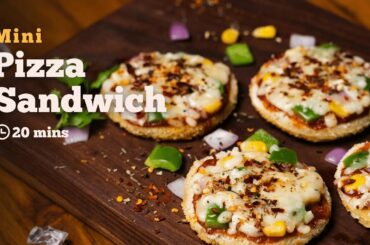 Easiest Mini Pizza Sandwich Recipe Ever | Best Party Snack | Cookd