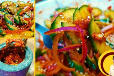 Spicy cucumber salad | 2 minutes salad recipe | kimchi salad | evening snacks recipes | Salad