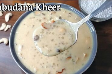Sabudana Kheer Recipe l Saggubiyyam Payasam l Sago Dessert l Healthy Jaggery Sweet Recipes