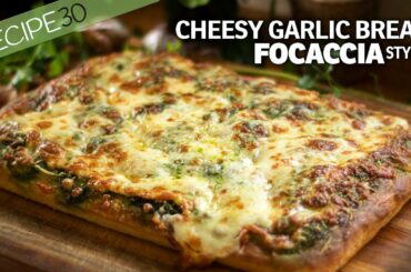 This is what happens when you make Cheesy Garlic Focaccia with Butter!