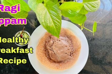 Ragi Appam Recipe in Tamil/Healthy Breakfast Recipe/Appam Recipe in Tamil/Fingermillet Appam Recipe
