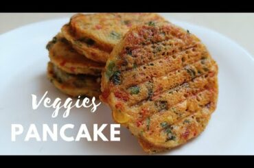 Snacks Recipe| Rawa Veggie Pancakes Recipe|Healthy Breakfast For Kids| Dasgupta's Nest