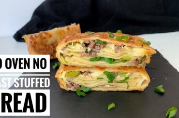 Deliciousnessly | NO YEAST, NO OVEN Stuffed Bread Recipe