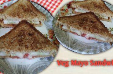 Veg Mayonnaise sandwich||Healthy sandwich recipe||Easy  and quick veg mayo sandwich