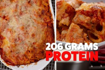 Healthy Baked Ziti with Cottage Cheese | High Protein Meal Prep