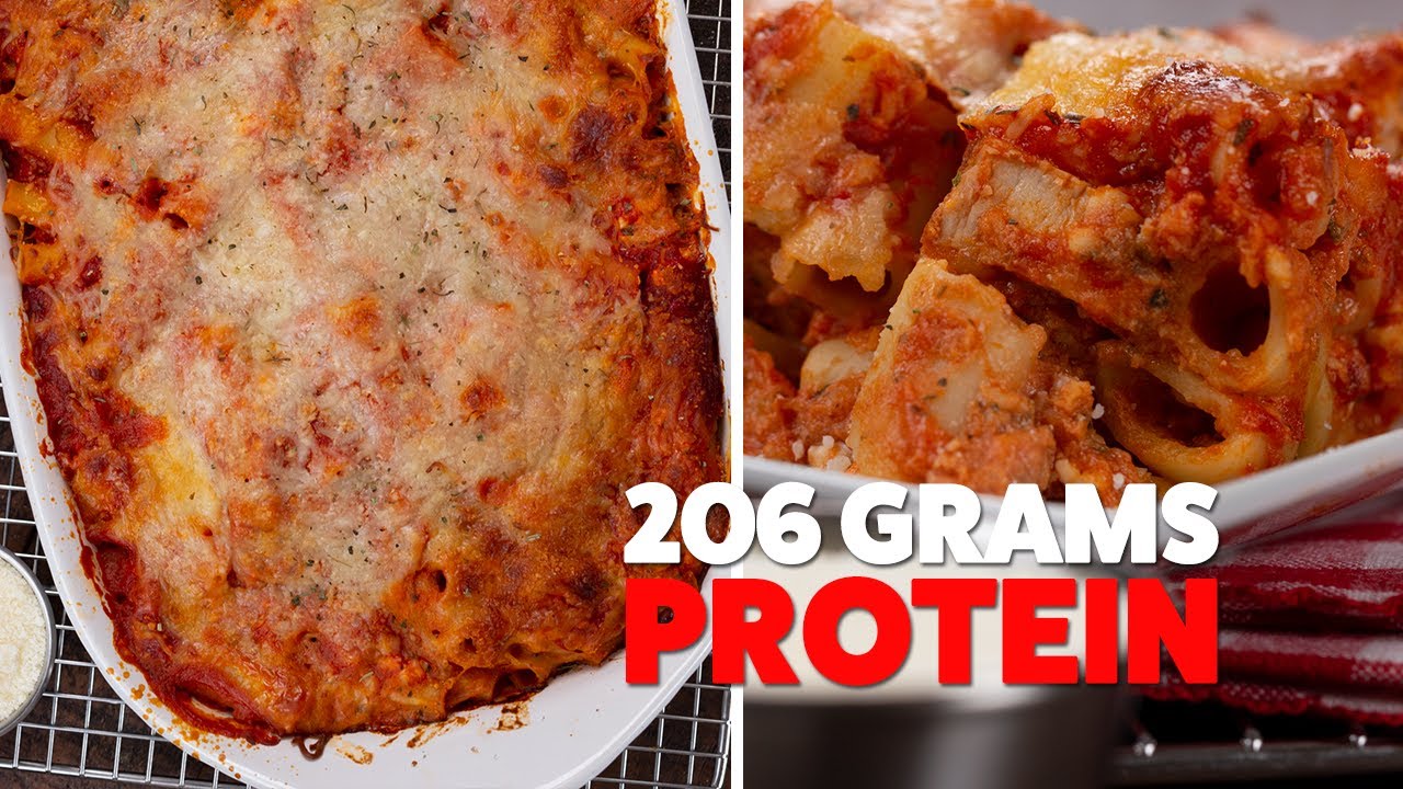 Healthy Baked Ziti with Cottage Cheese | High Protein Meal Prep Healthy Baked Ziti with Cottage Cheese | High Protein Meal Prep