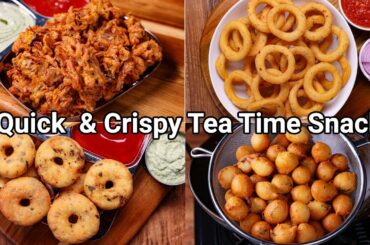 4 Quick & Crispy Tea Time Snacks New Style Less Ingredient in Minutes | Healthy Jar Snacks Recipes