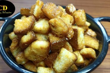 Sweet Bread Recipe | Left Over bread recipe | Bread snacks