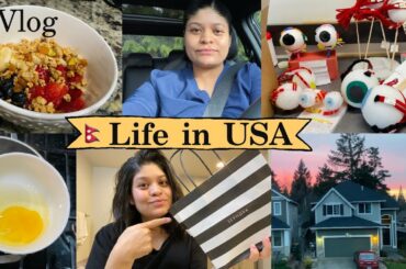 Day In the life of a pregnant mom | Healthy Breakfast Recipe |  School Day | Sephora haul | dinner