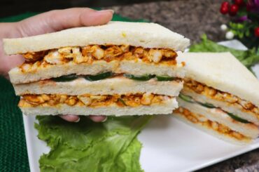 Bakery Style Chicken Tikka Sandwich Recipe (Ramadan Special) | Healthy Iftar Snack | Tikka Sandwich