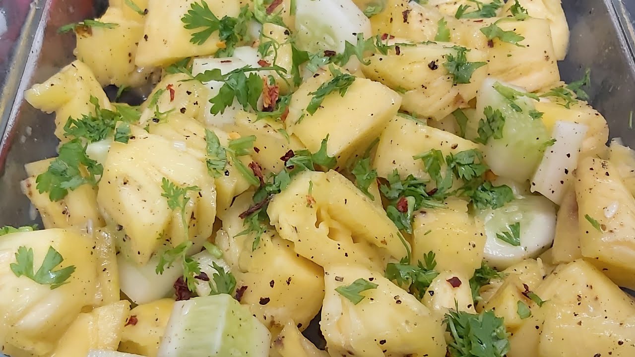 How to make pineapple salad/Pineapple cucumber salad recipe/Weightloss salad recipes/Healthy recipes How to make pineapple salad/Pineapple cucumber salad recipe/Weightloss salad recipes/Healthy recipes