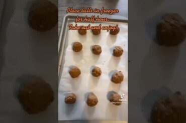 Healthy Chocolate Cinnamon Peanut Butter Energy Protein Balls | Weight Loss Snack Recipe Ideas