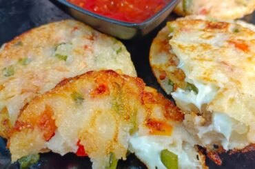 Crispy and Healthy Suji Vegetable Pancake / Tasty and Healthy Breakfast recipe #pancakes