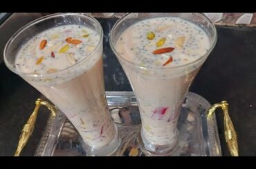 Cashew Custard Sharbat  Refresh drink  healthy recipe for Ramzan iftar special