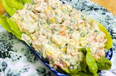 Russian Salad Recipe in malayalam | Fruit and Vegetable salad Recipe |  #russiansalad #healthysalad