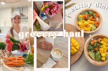 DAY IN THE LIFE | healthy grocery haul, easy dinner recipe, what I eat in a day +
