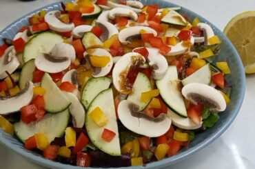 Healthy and Easy Salad Recipes. Simple Healthy Vegetable Salad.
