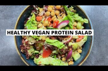 HEALTHY VEGAN PROTEIN SALAD for weight loss | Dinner and Lunch Salad Recipe